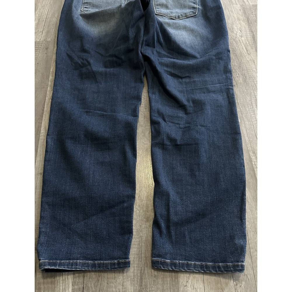 Judy Blue Boyfriend Fit Jeans Womens 10W Dark Wash Distressed Stretch Denim - Picture 12 of 13